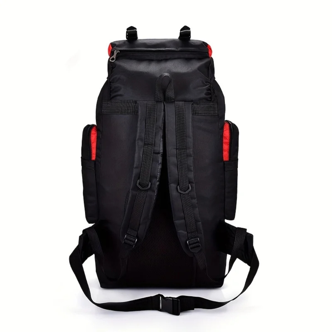 Trekkingtas 80 Liter Waterdicht Nylon Wandelrugzak met Heupgordel Ventilerend Rugpaneel Outdoor Camping