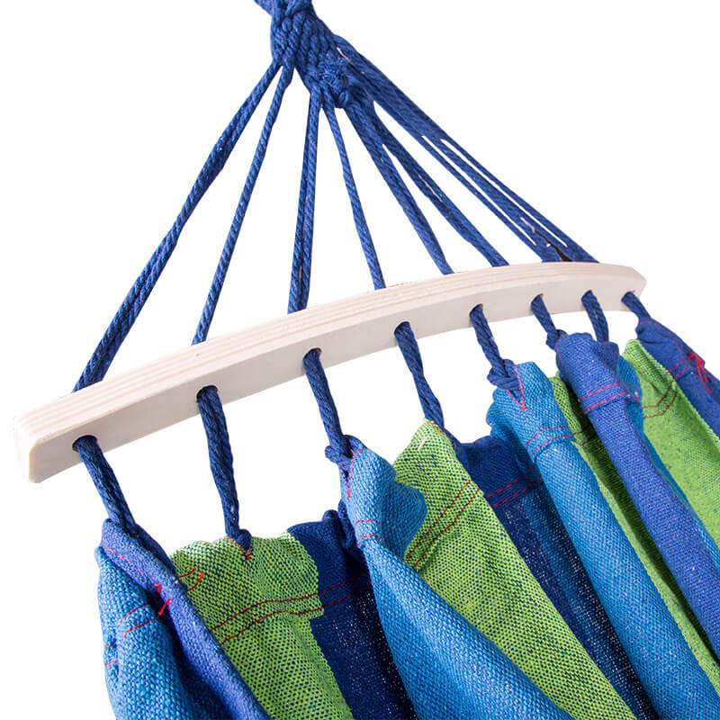 Hangmat Katoen Polyester 200x150cm Draagbaar Binnen Buiten Camping Tuin 200kg