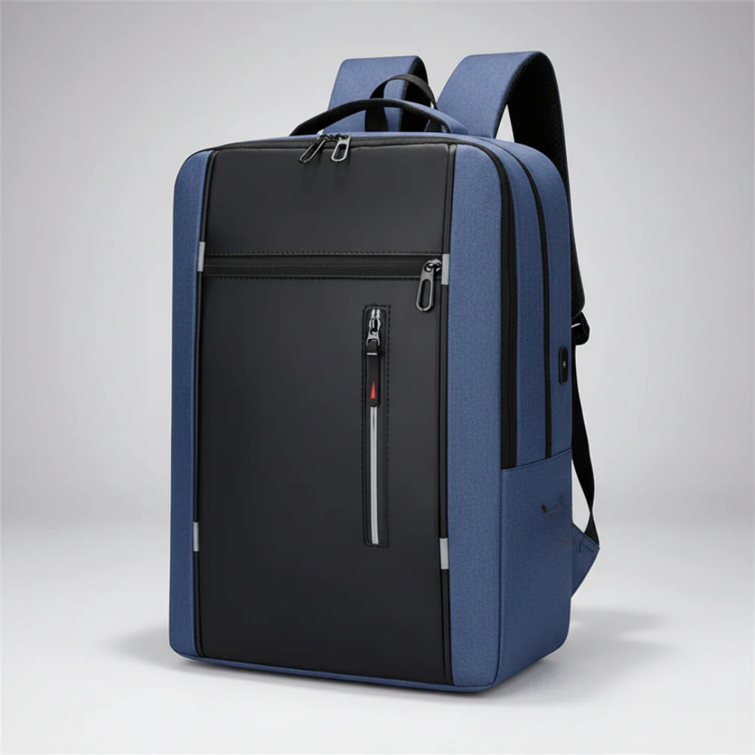 Waterdichte Laptoptas 15,6 Inch met USB Poort Zwart Grijs Blauw Rood Zakelijke Rugzak Studententas Reizen