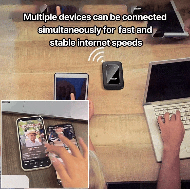 Mobiele 5G WiFi Router Draadloos Internet Onderweg Compact Zakformaat Tot 5 Apparaten Thuisnetwerk Reizen