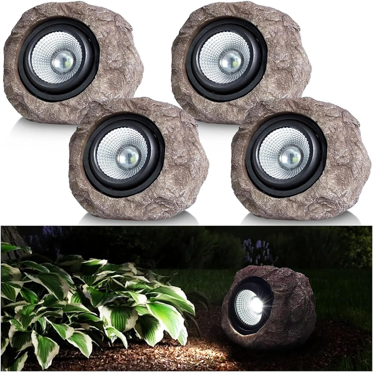 Solarlampen Rotsverlichting LED Tuinverlichting Buitenverlichting Zonne-energie Landschap Pad Terras