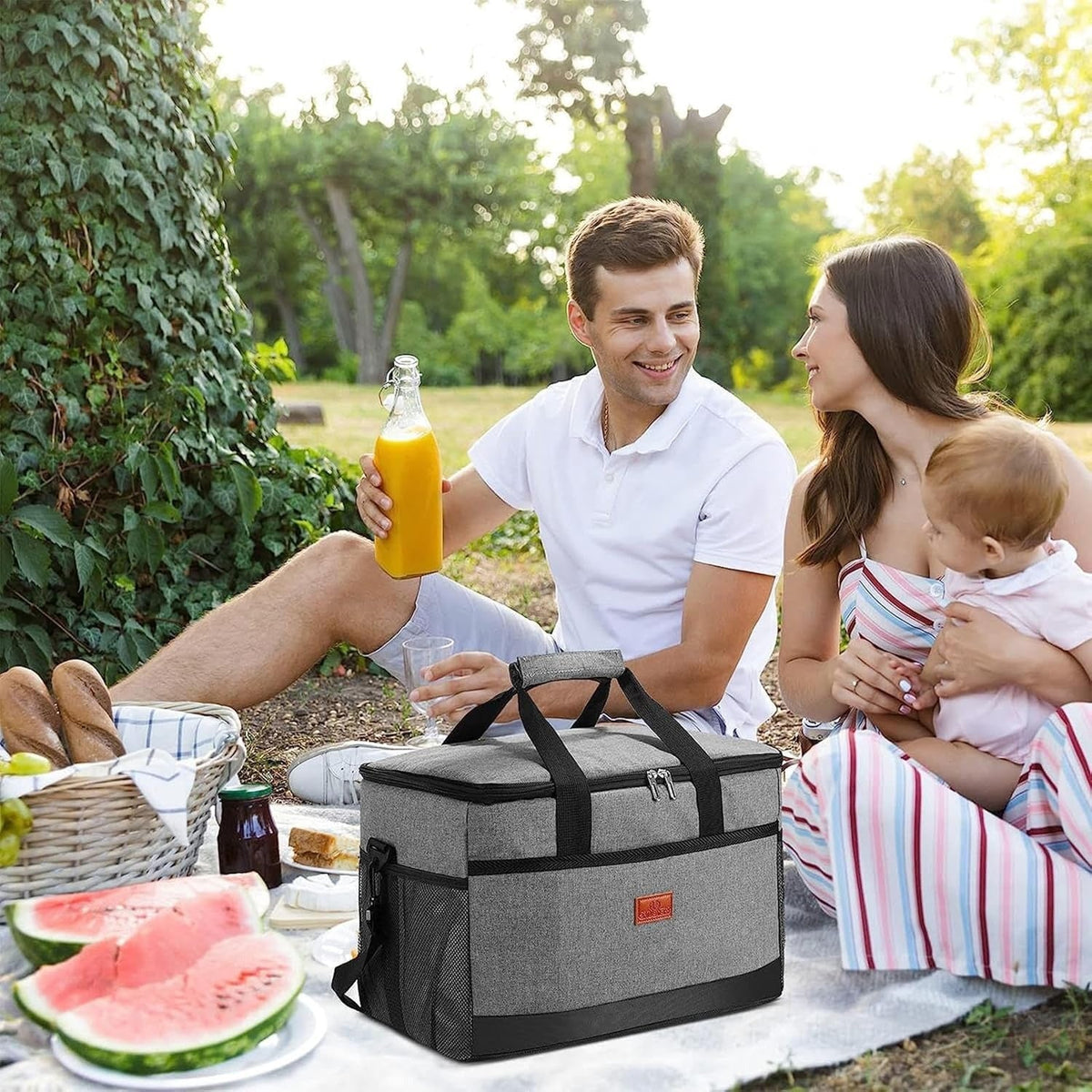 Geïsoleerde Koeltas 33L Waterdicht Oxford Picknick Strand Camping Wandelen Outdoor Duurzaam Draagbaar