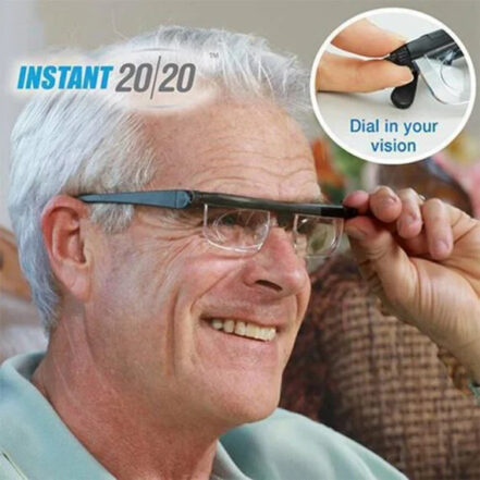 Verstelbare Leesbril Dichtbij en Veraf Draaiknop Zelfaanpasbare Focus Zonder Recept Polycarbonaat Lenzen
