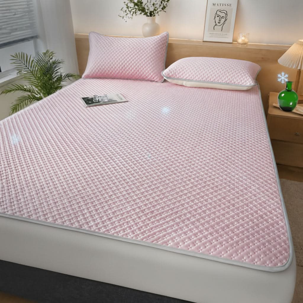 Opvouwbare Zomermat met Koelend Effect - Ademend Wafeldesign Slaapmat 200x220 cm voor Tweepersoonsbed