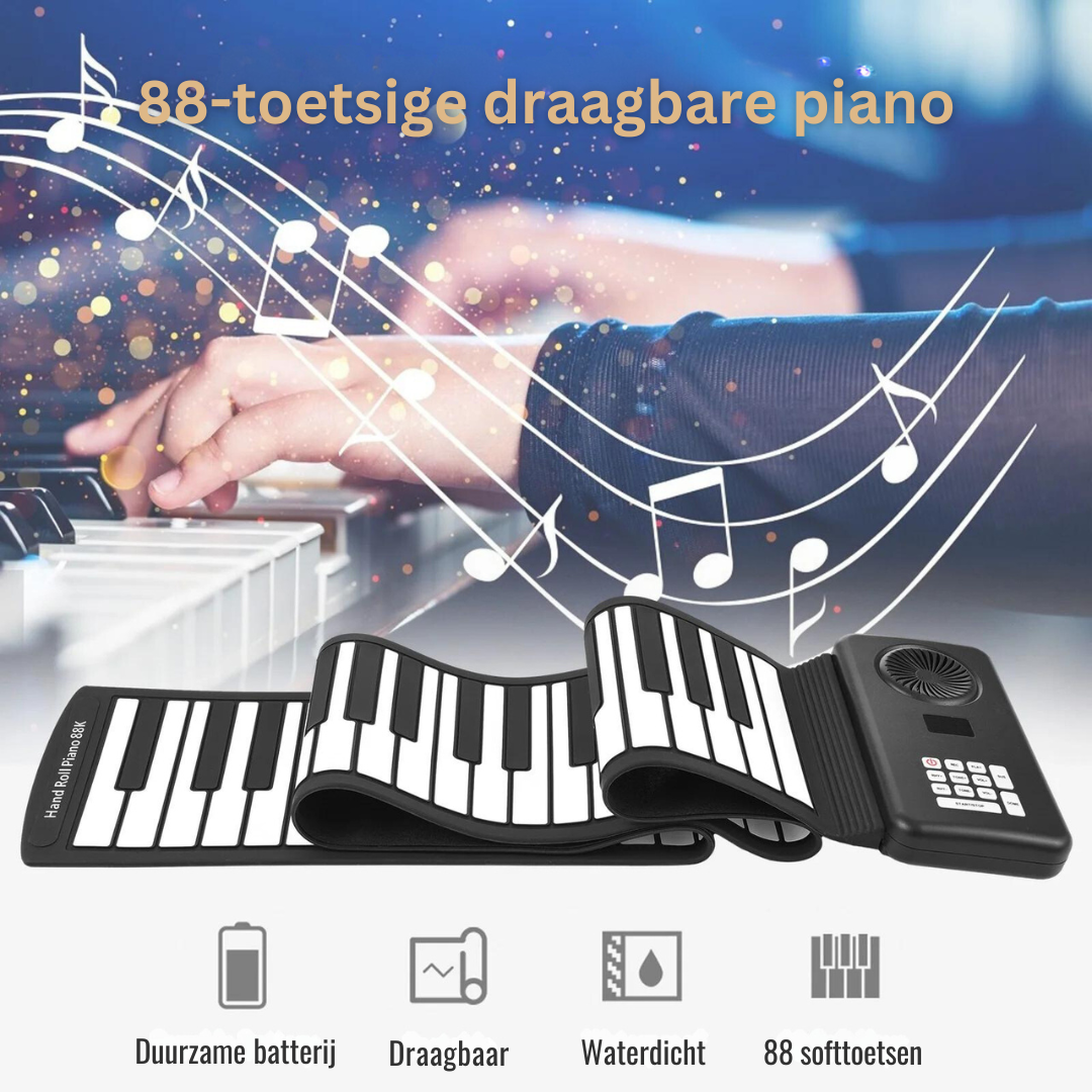Oprolbare Piano met 88 Toetsen - Draagbaar en Flexibel Keyboard voor Onderweg