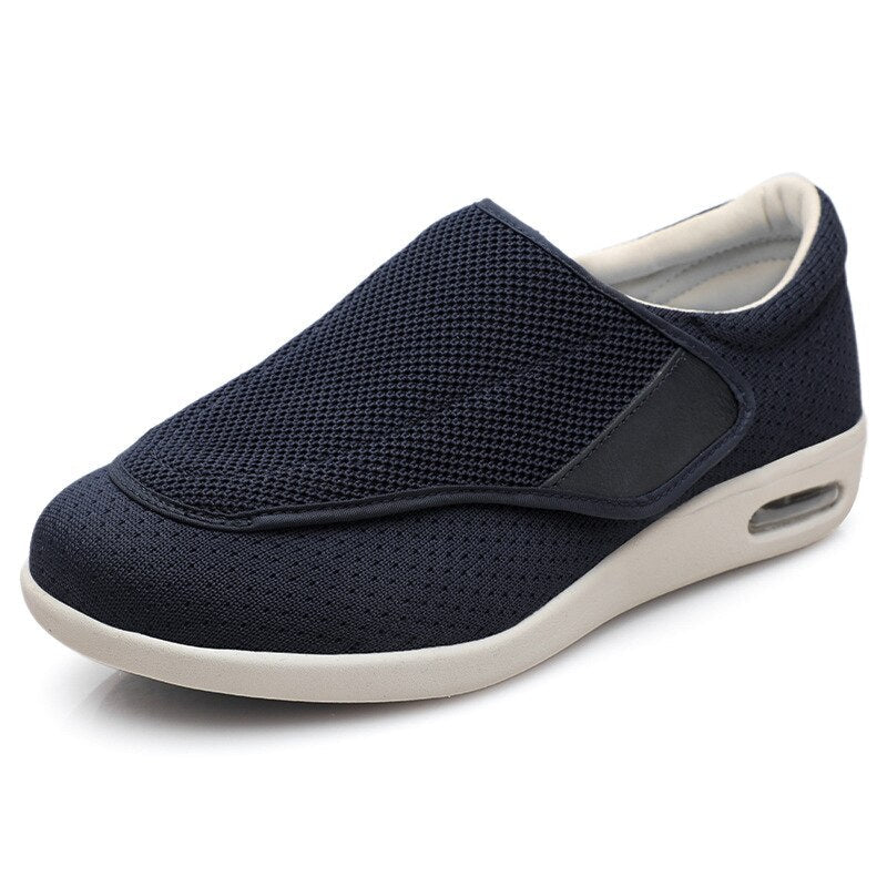 Aanpasbare Schoenen Extra Breed voor Gevoelige Voeten met Uitneembaar Binnenzool en Klittenband Maat 36-46