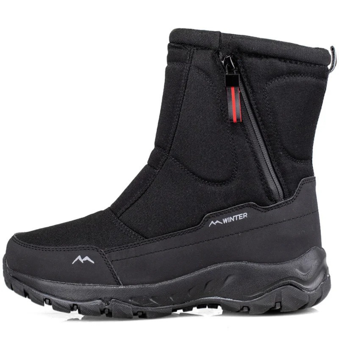 Gevoerde Winterlaarzen Dames Waterdicht Sneeuwlaarzen Antislip Warm Gevoerd Oxford Materiaal Snowboots