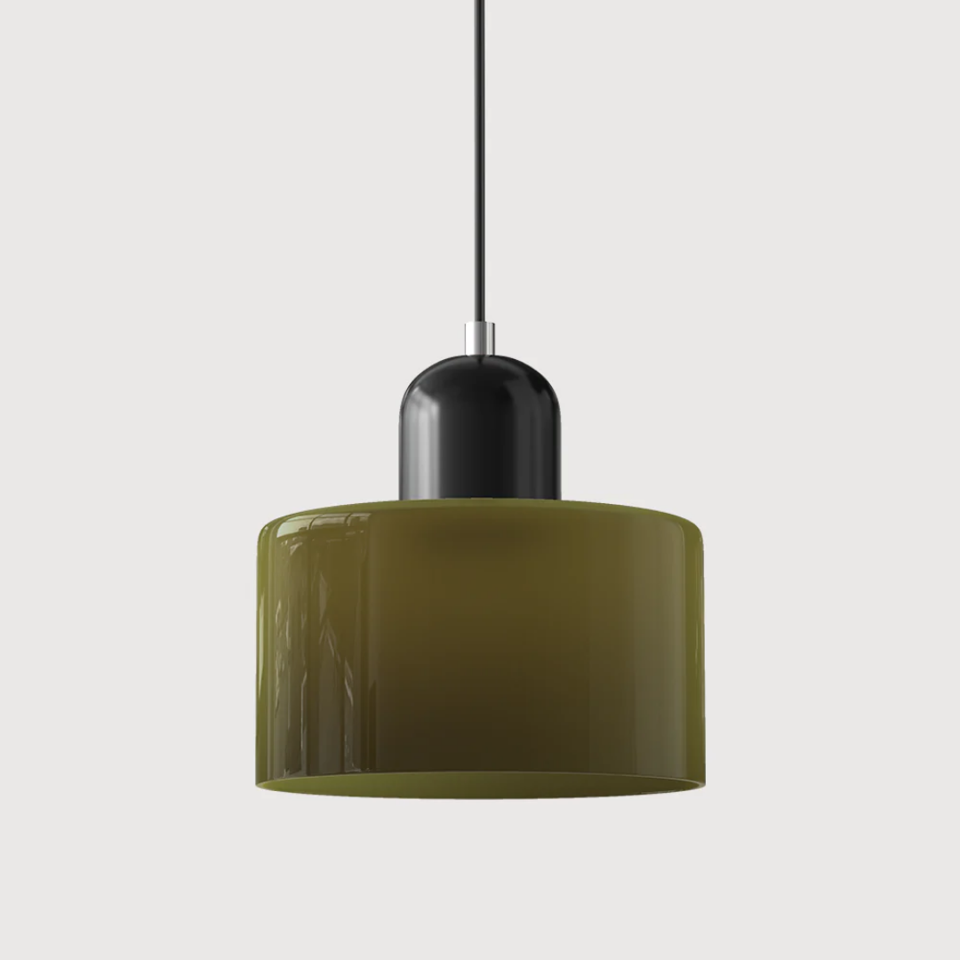 Lismeno Retro Hanglamp - Glazen Hanglamp met Warm Licht voor Eettafel, Keuken & Woonkamer