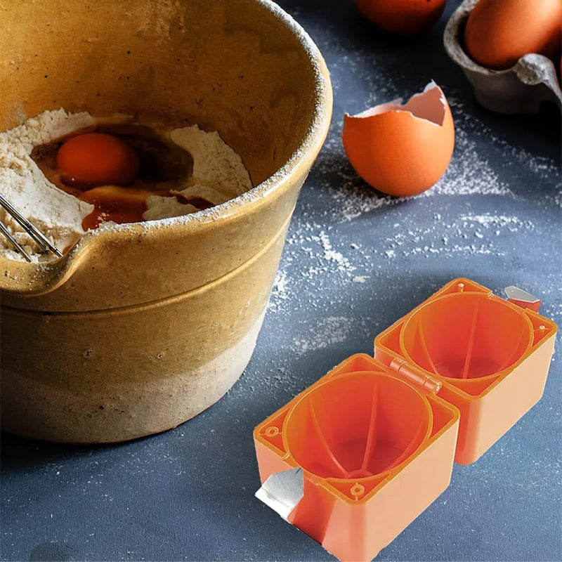 Handige Eiersnijder voor Perfecte Eieren - Compacte Keukenhelper - ABS Kunststof - Wit - Eenvoudig Snijden
