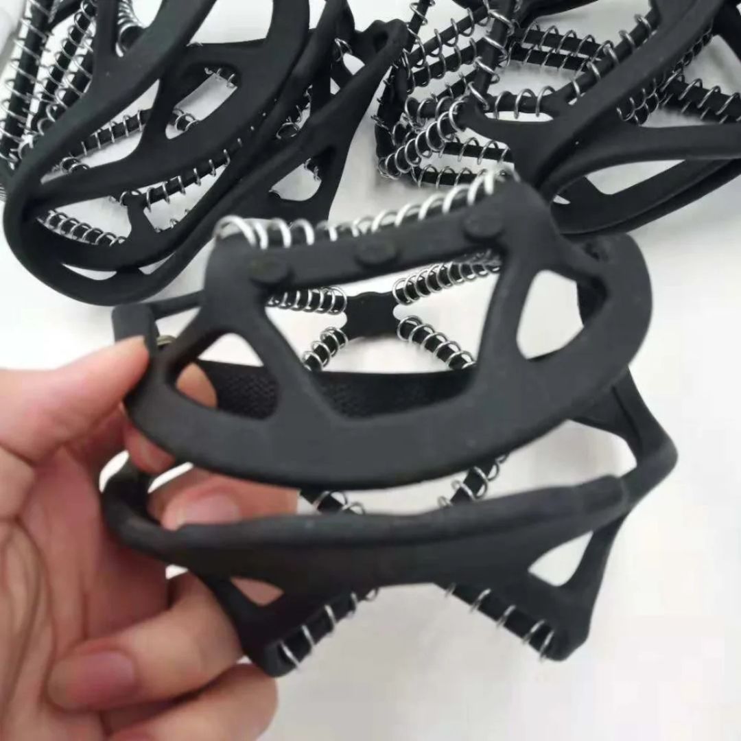 Antislip Schoenspikes met Stalen Spiralen voor Ijs en Sneeuw Winter Wandelen Outdoor Veiligheid Universeel Pasvorm