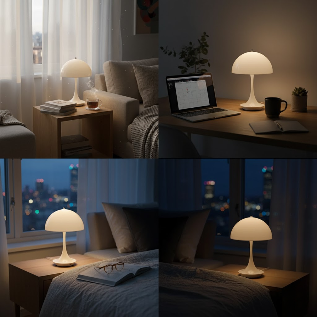 Draadloze Tafellamp met LED - Moderne Designlamp voor Sfeervolle Verlichting