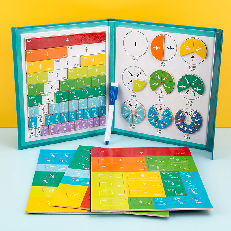 Educatieve Breuken Puzzel met Magnetische Stukken - Wiskundige Leermethode voor Kinderen