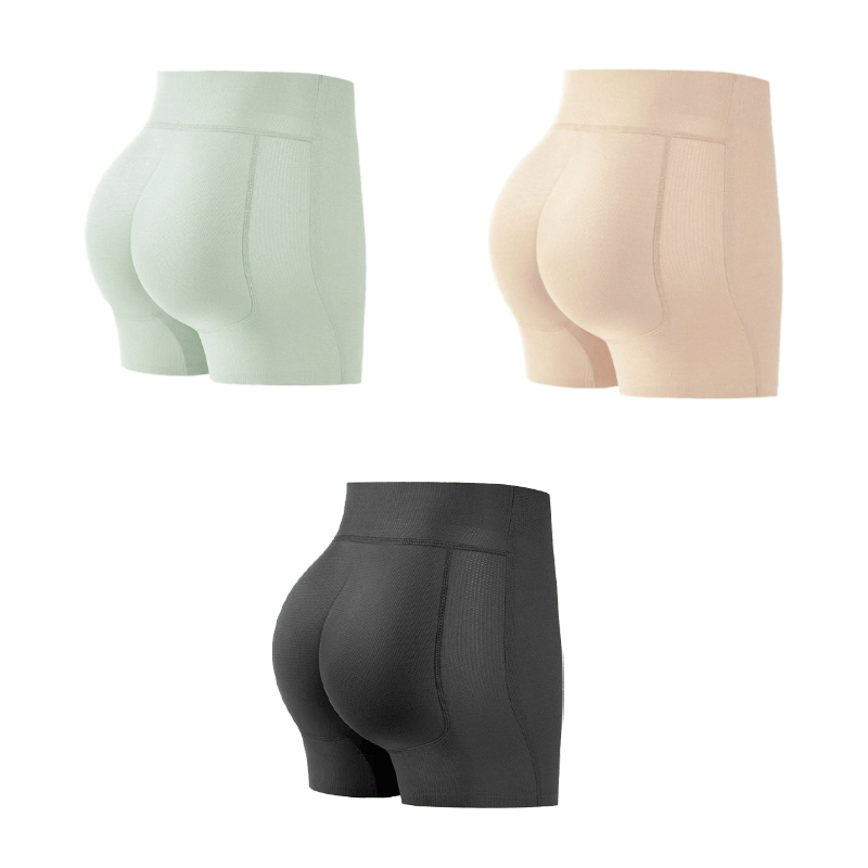 Shapewear Shorts met Padded Billen en Hoge Taille - Ademend en Onzichtbaar
