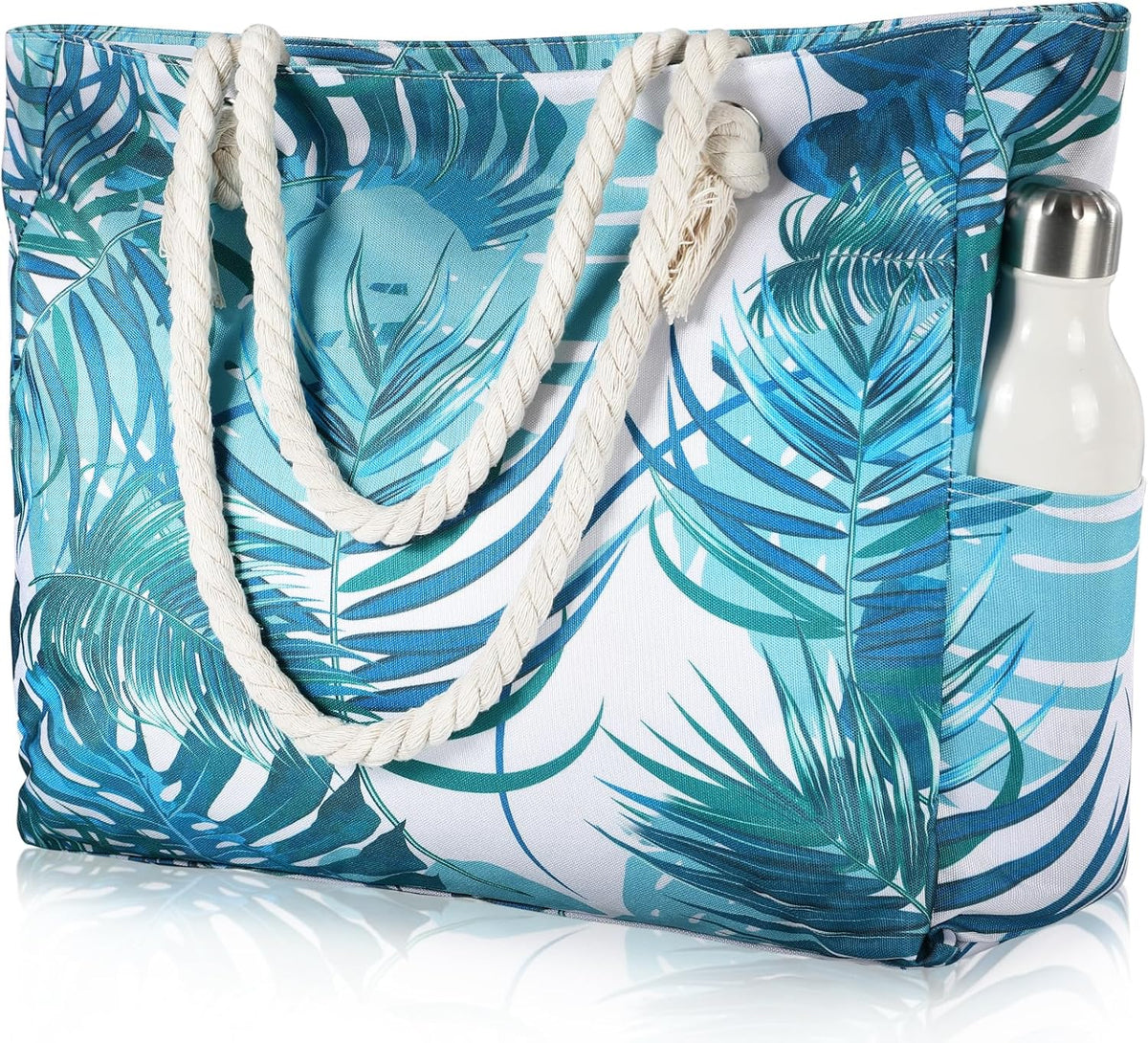 Strandtas Waterdicht met Rits - Zandwerend 42x36x13cm - Grote Shopper voor Zwembad Gym Reizen Wellness