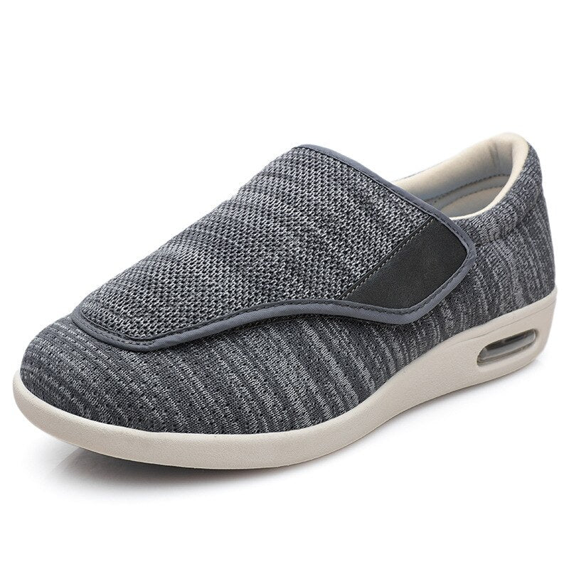 Aanpasbare Schoenen Extra Breed voor Gevoelige Voeten met Uitneembaar Binnenzool en Klittenband Maat 36-46