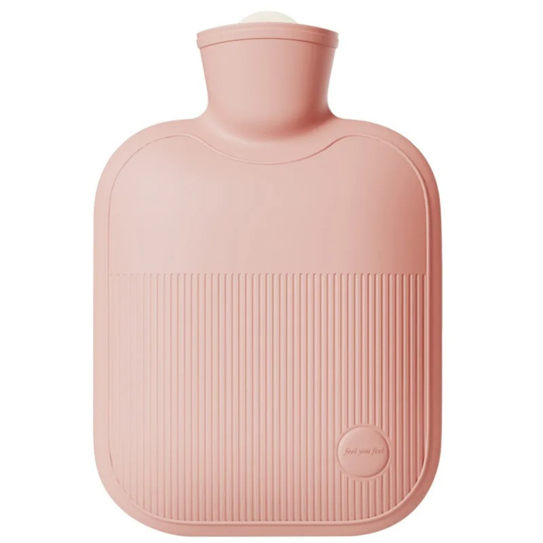 Warmwaterkruik 2000ml Lekvrij met Zachte Fleece Hoes voor Koude Voeten Handen en Rug Winterwarmte Comfort