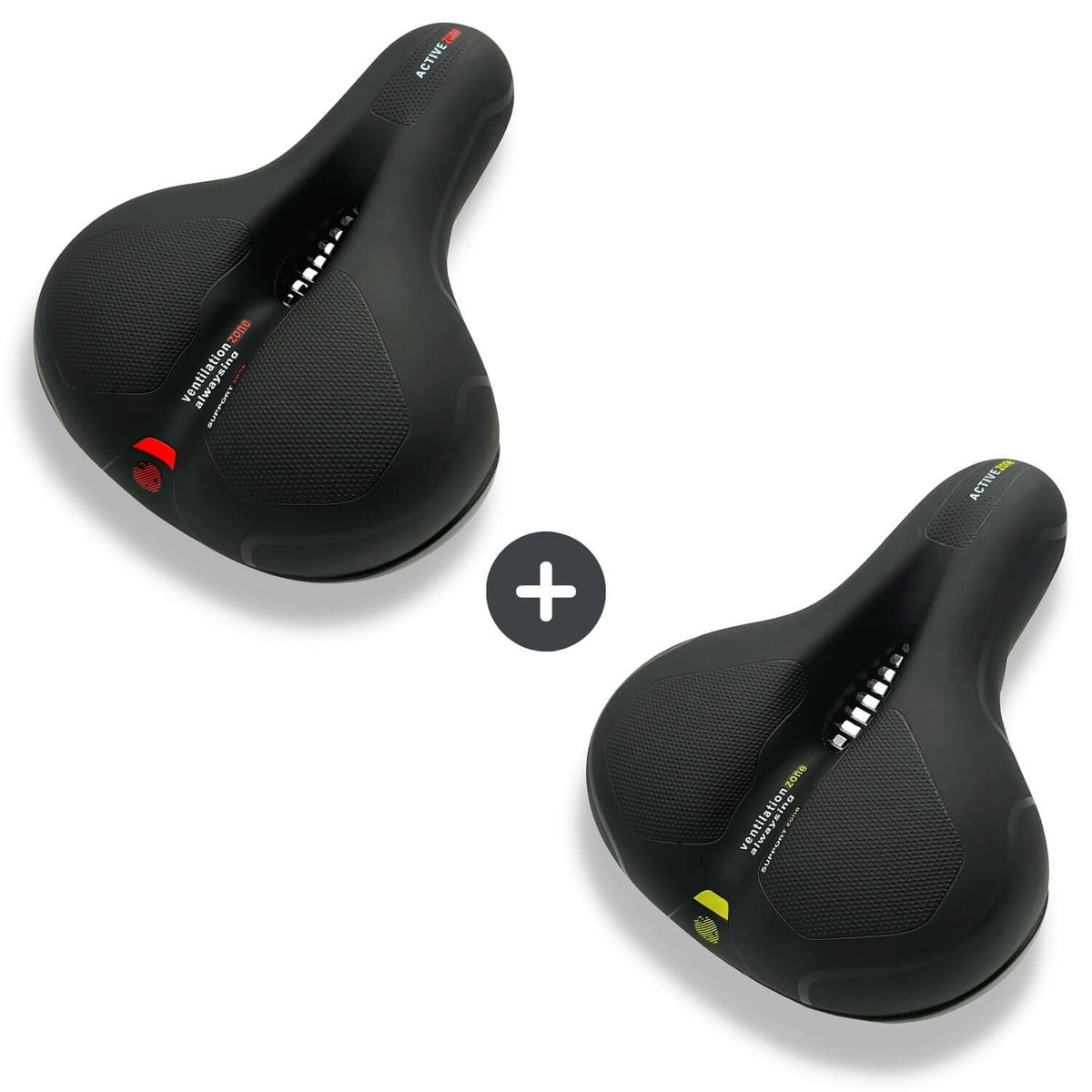 Ergonomisch Fietszadel met Gel-Demping - Comfortzadel voor Langere Fietstochten - Ademend en Drukverlagend - Universele Pasvorm