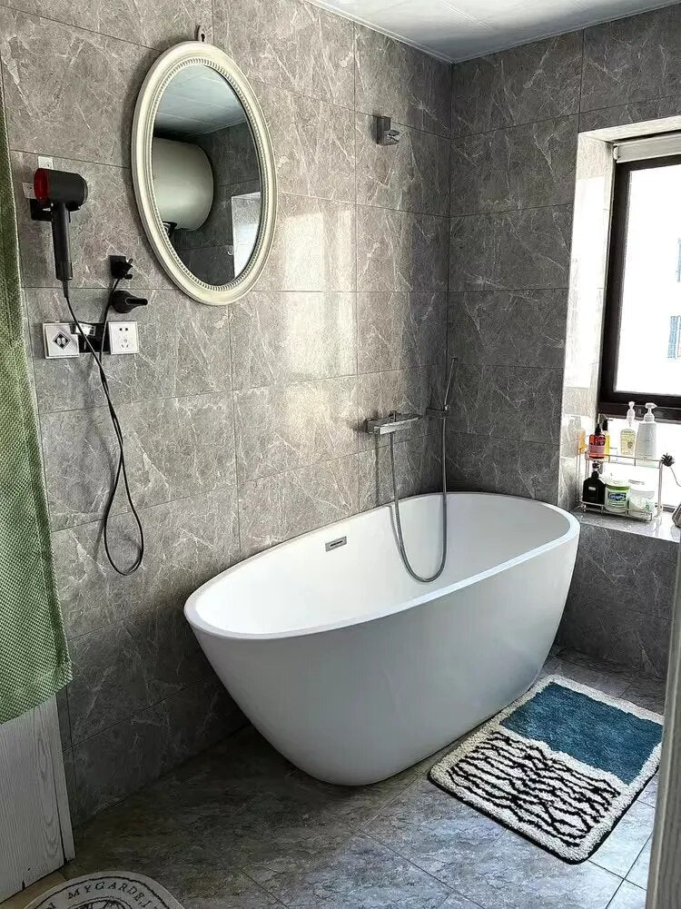 Badmat Polyester Acryl Anti Slip 40x60 45x70 50x80 cm Abstract Design Badkamer Wasbaar Zacht Tapijt