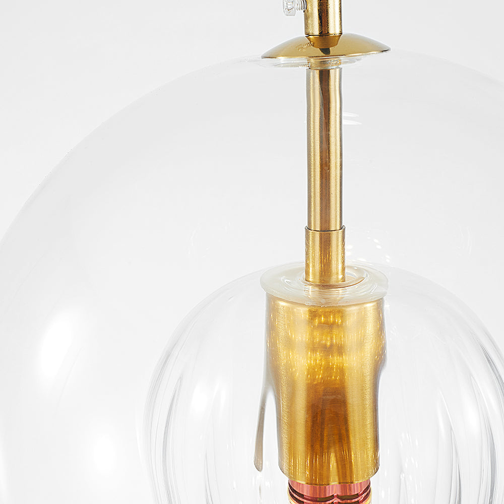 Glazen Globe Hanglamp Helder & Amber Bol Verlichting Eetkamer Slaapkamer