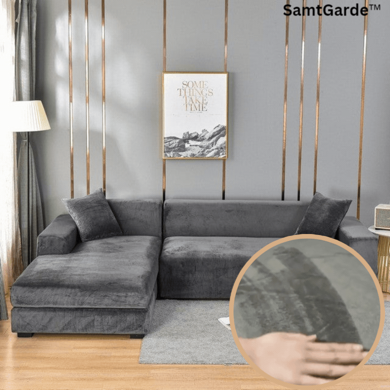 Elastische Bankhoes Fluweel Volledig Bescherming Zitbank Frame Universeel Pasvorm Zacht Stijlvol Woonkamer