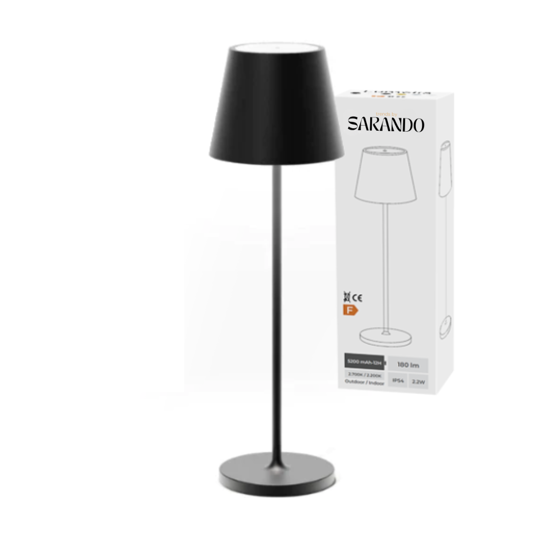 Oplaadbare Tafellamp met Aanraakbediening - Dimbaar Led-Licht - Draadloze Sfeerverlichting voor Binnen en Buiten