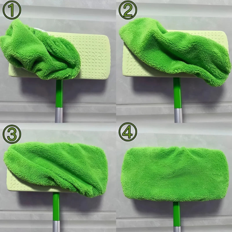 Herbruikbare Microvezel Dweilpads - Milieuvriendelijk & Wasbaar - Past op Alle 10 inch Moppen - Duurzaam Schoonmaakmateriaal