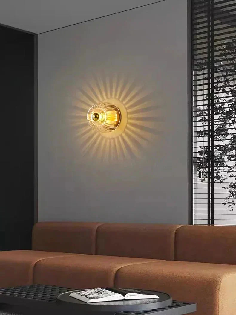 Minimalistische Glazen Wandlamp - Warm Sfeerlicht voor Woonkamer & Hal