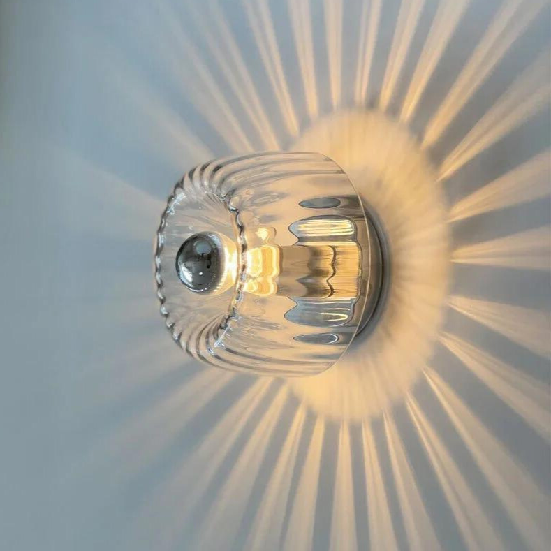Minimalistische Glazen Wandlamp - Warm Sfeerlicht voor Woonkamer & Hal