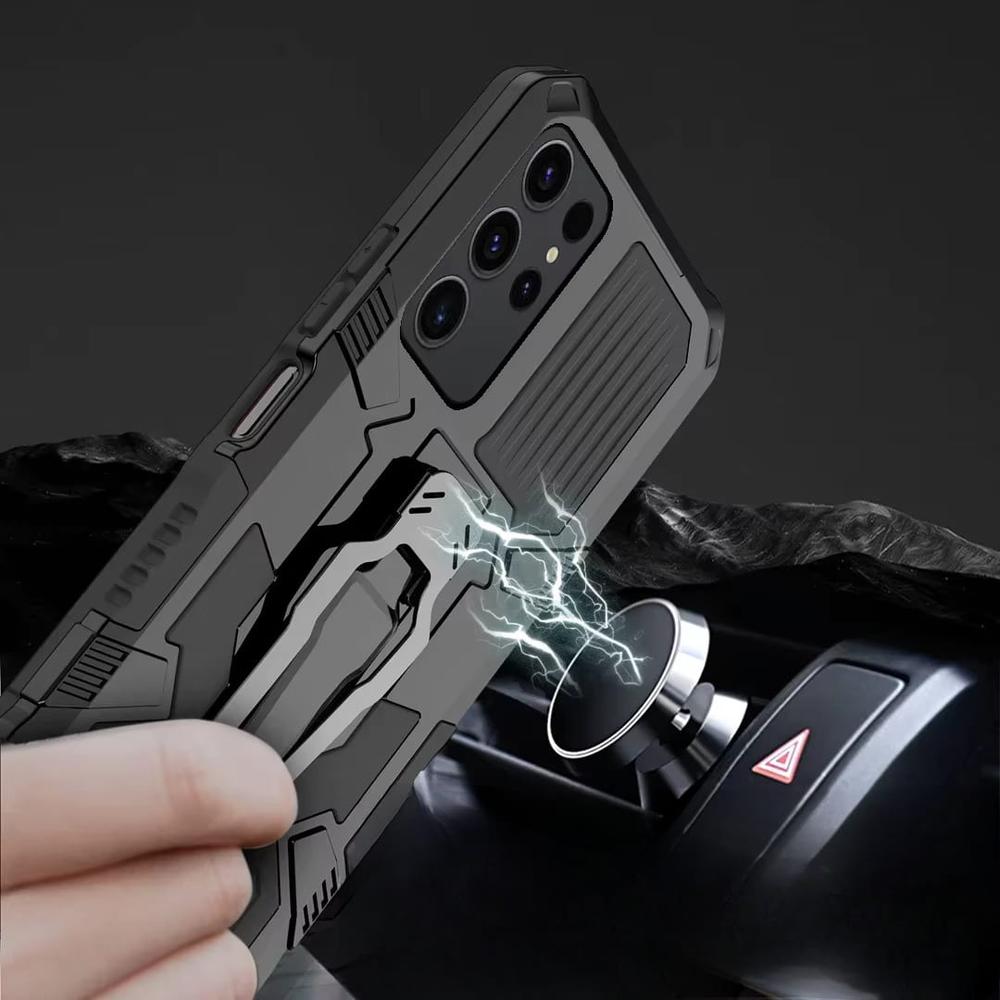 Robuuste Telefoonhoes met Clip voor Samsung Galaxy - Schokbestendig Hard PC TPU Anti-Vingerafdruk Bescherming