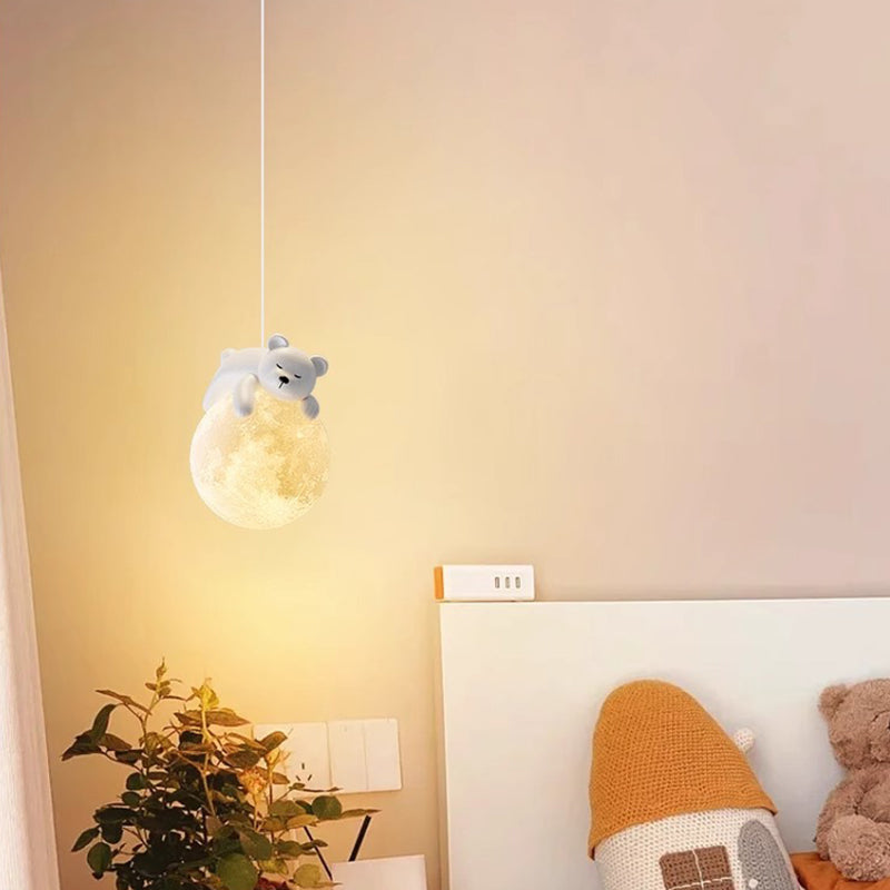Scandinavisch Dierenlampje met Cartoon Design - Minimalistische Kinderkamer Hanglamp met E9 Fitting