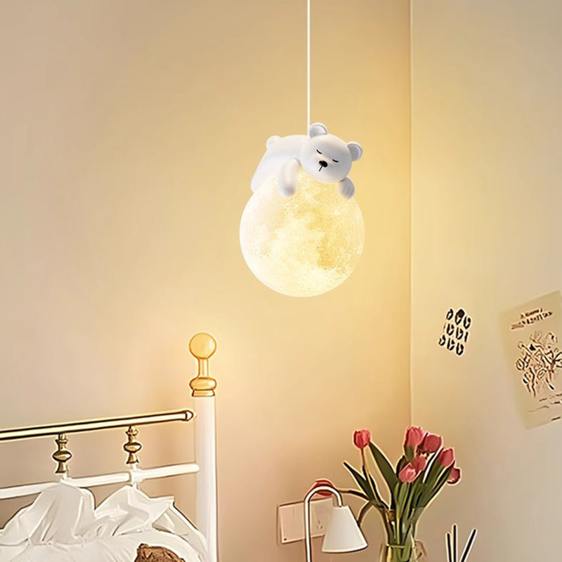 Scandinavisch Dierenlampje met Cartoon Design - Minimalistische Kinderkamer Hanglamp met E9 Fitting
