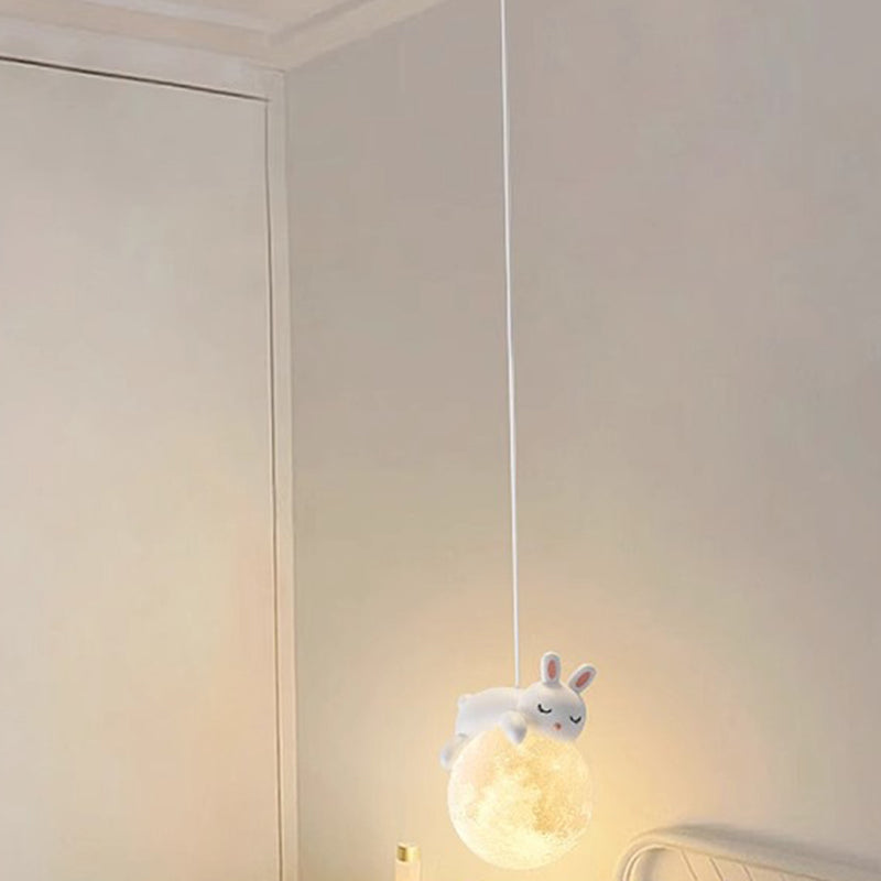 Scandinavisch Dierenlampje met Cartoon Design - Minimalistische Kinderkamer Hanglamp met E9 Fitting