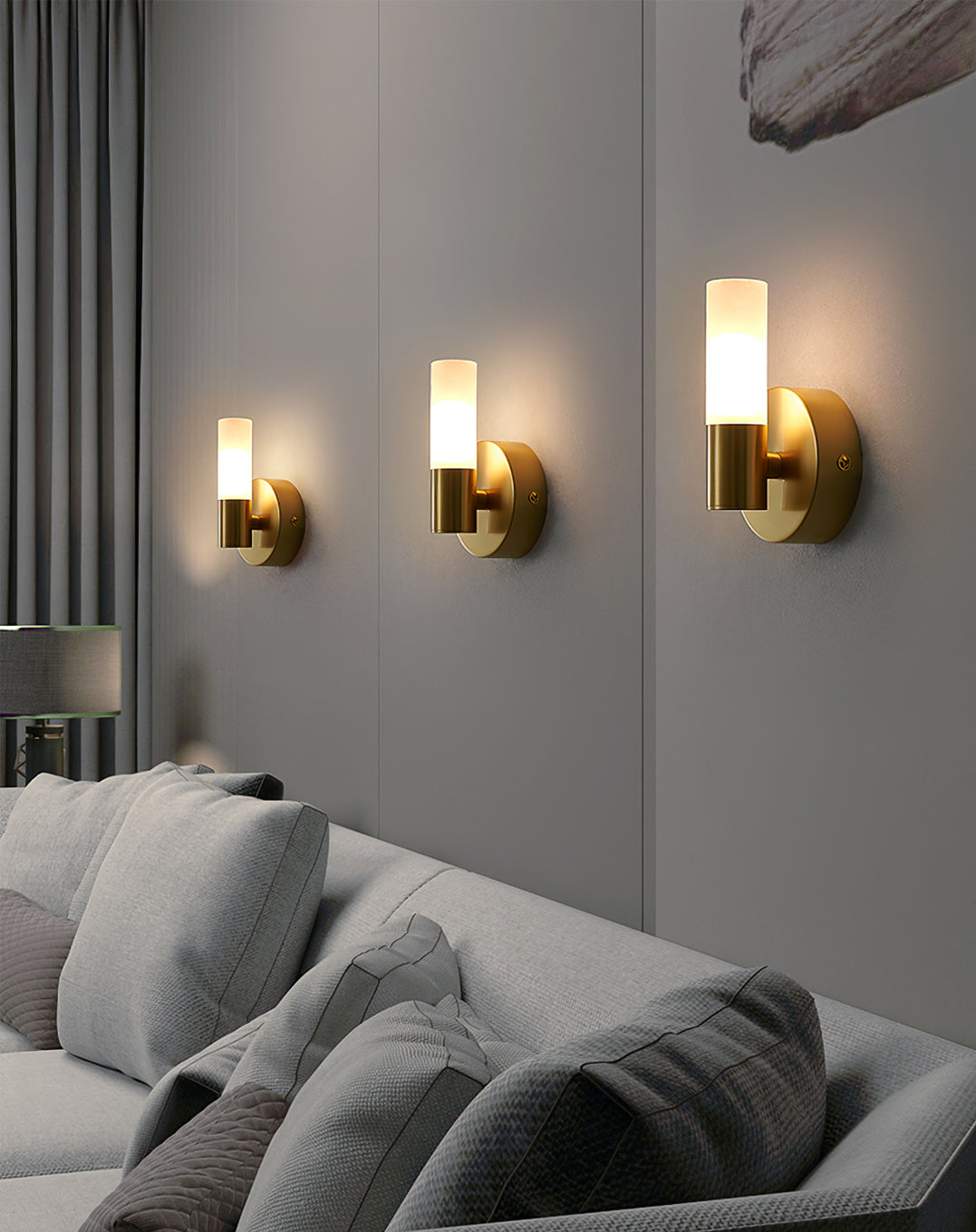 Wandlamp met G9-fitting en acryl kap - moderne binnenverlichting in design A, B of C