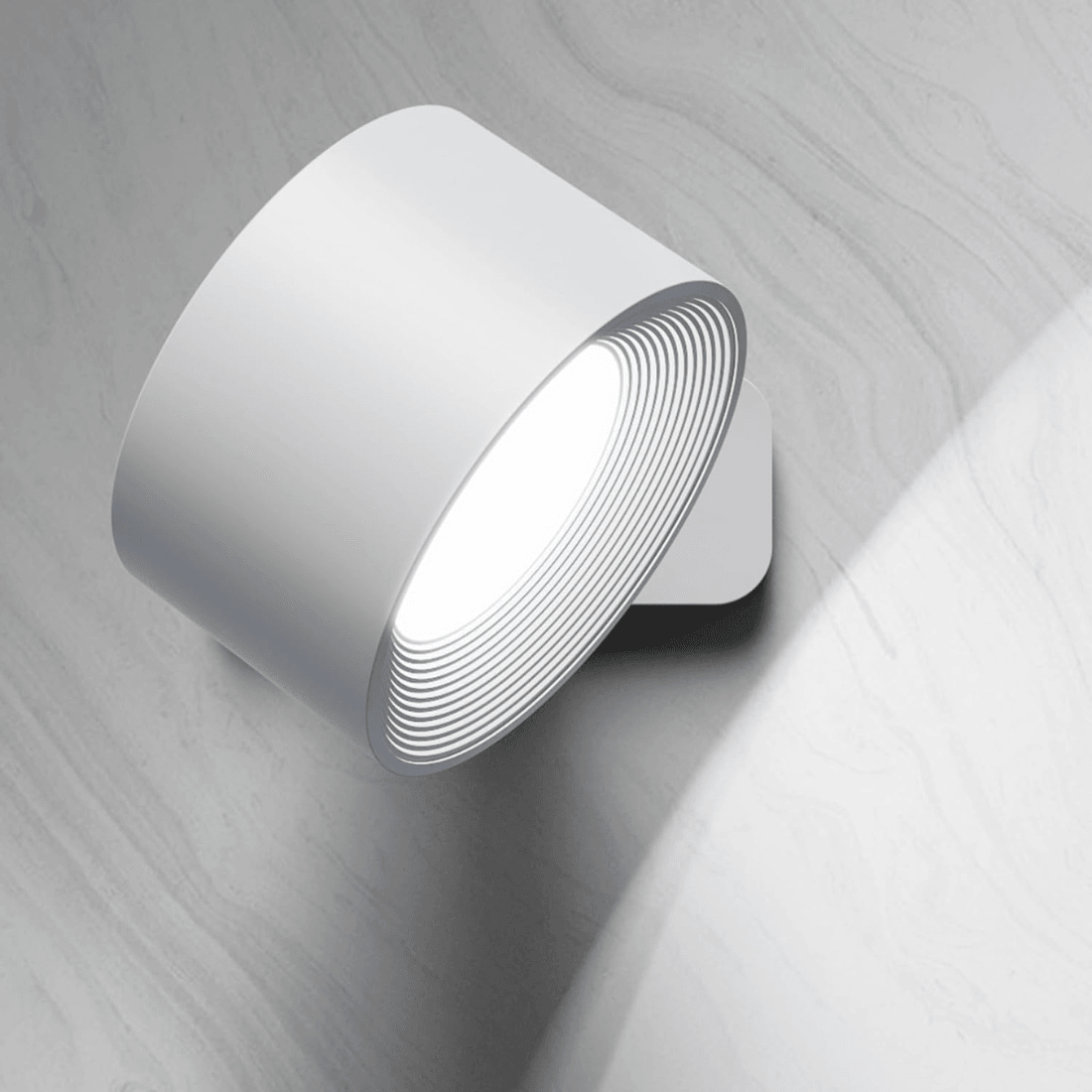 Draadloze Wandlamp Verstelbaar 360° LED Oplaadbaar USB Leeslamp Slaapkamer Woonkamer Hal Batterij Dimbaar