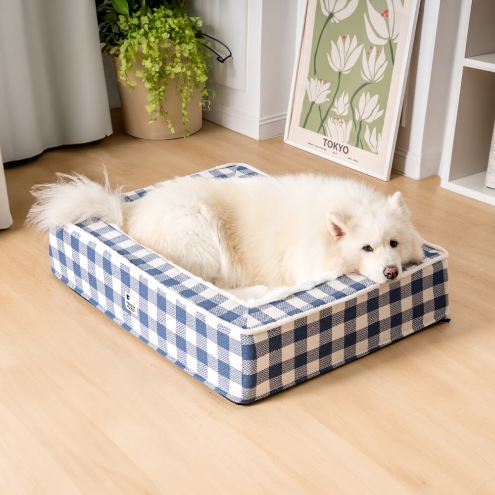 Hondenmand Antistress Tartan Klassiek Design Rustgevend Comfortabel Bed voor Huisdieren Honden Katten