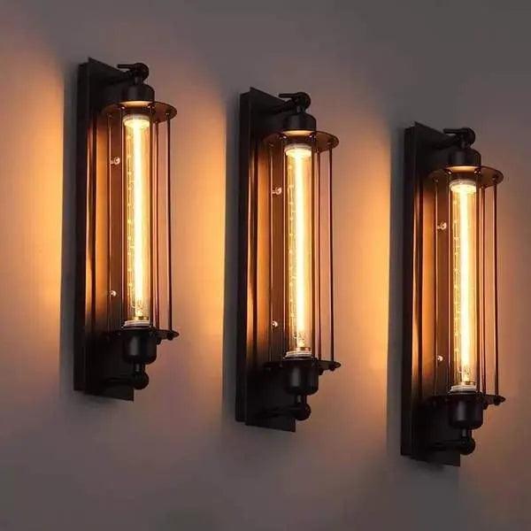 Industriële Vintage Wandlamp met Metalen Armatuur - Retro Verlichting voor Woonkamer, Slaapkamer & Kantoor