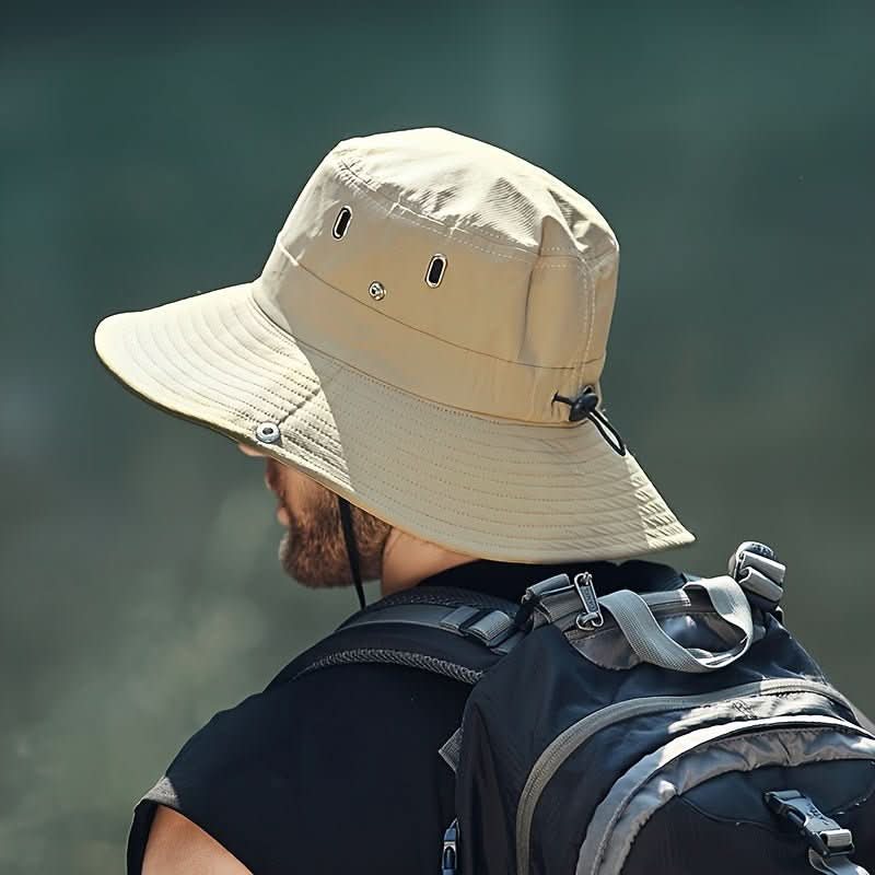 Ademende Zonnehoed met Brede Rand en UV-Bescherming voor Outdoor Activiteiten en Reizen