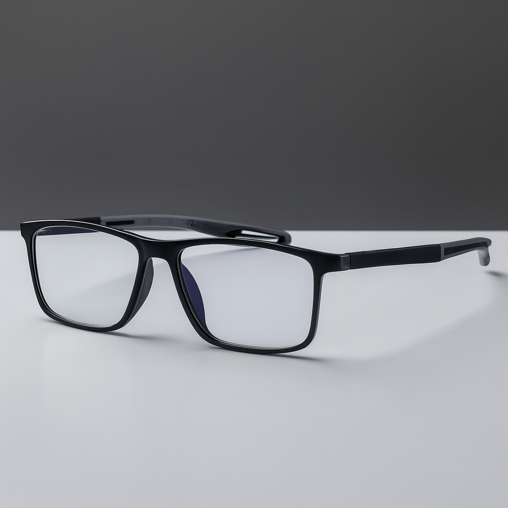 Multifocale Leesbril met Blauwe Lichtfilter - Ultralichte TR90 Bril met UV-Bescherming en Progressieve Glazen voor Scherp Zicht