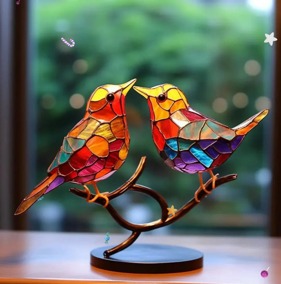 Vogel Raamdecoratie - Lichtvangend Ornament voor een Rustige Sfeer