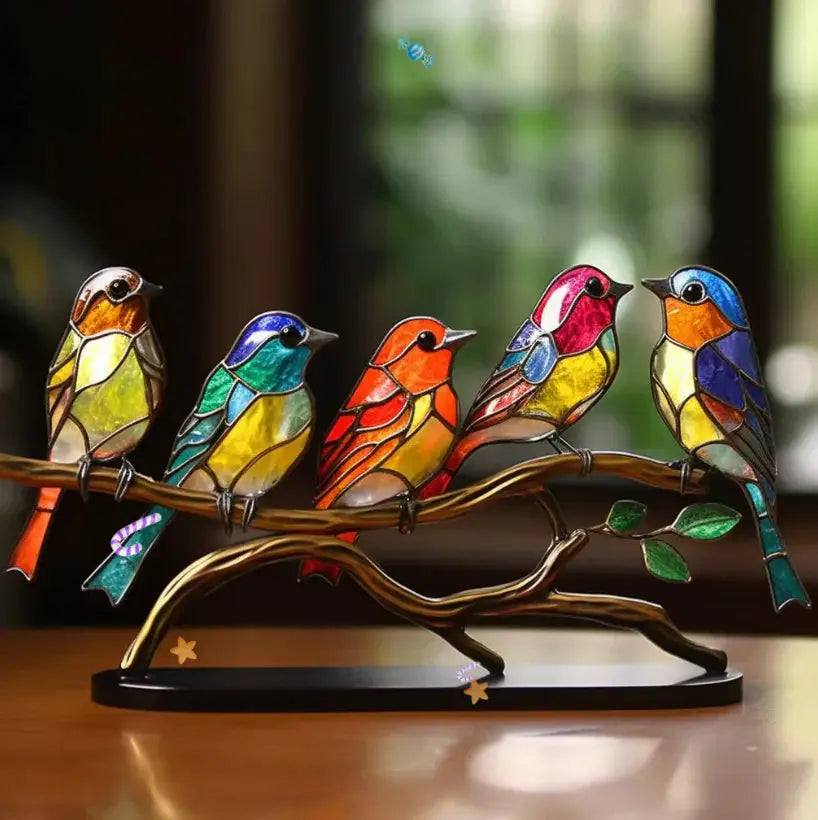 Vogel Raamdecoratie - Lichtvangend Ornament voor een Rustige Sfeer