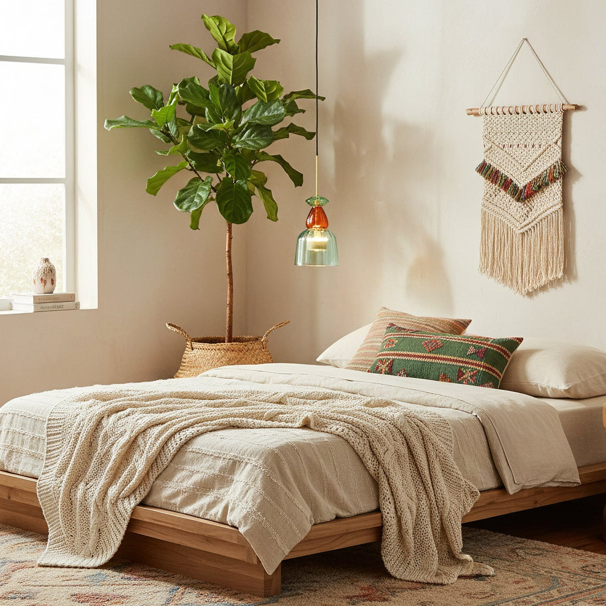 Glazen Hanglamp met Gekleurde Kap - Scandinavisch Verlichtingsdesign met Geïntegreerde LED - Macaron Jar Pendant Light