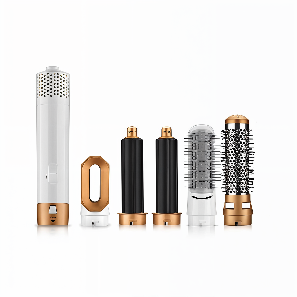 5-in-1 Multifunctionele Haardroger met Ionic Technologie en Verwisselbare Opzetstukken