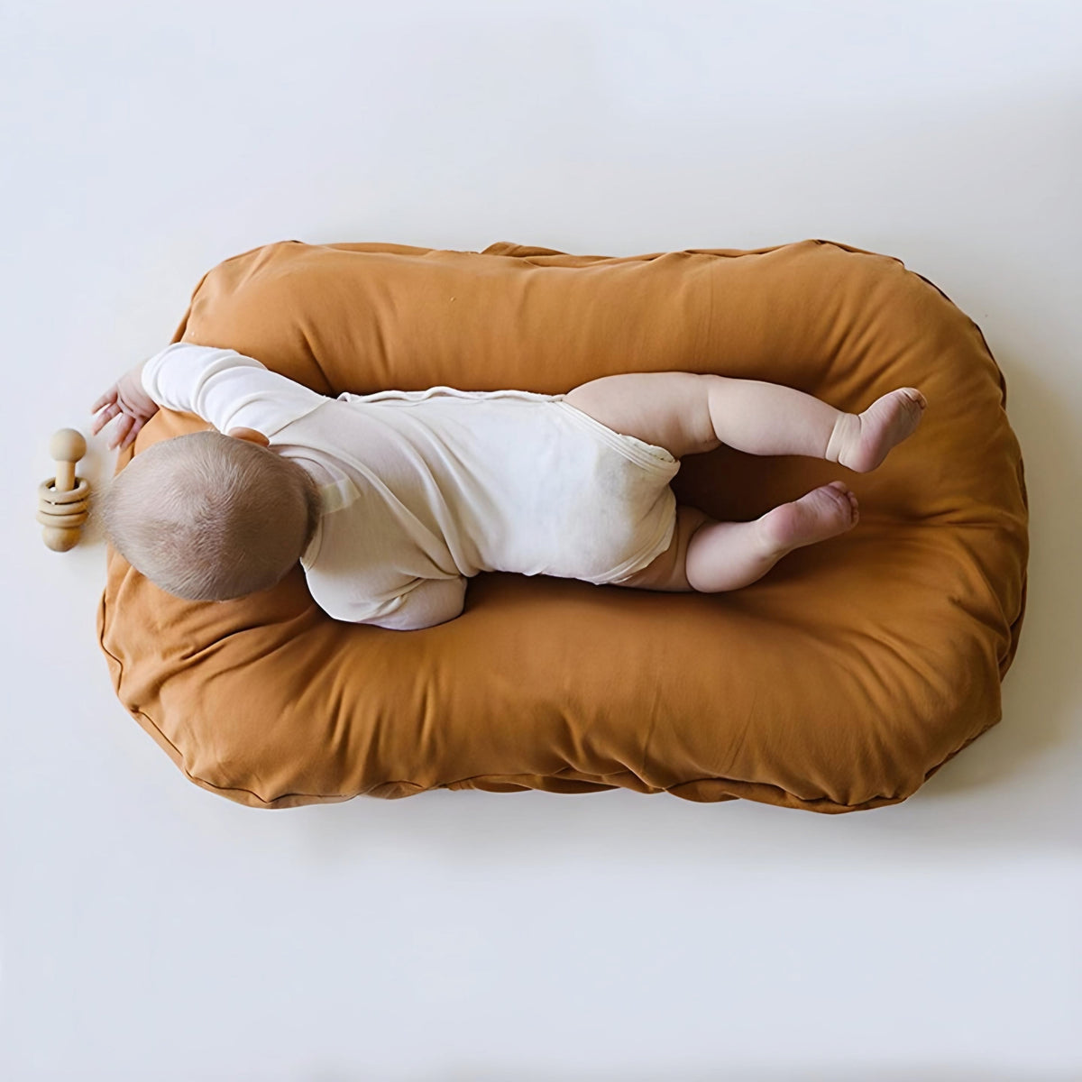 Babynestje Gevoerd Katoen 75x42cm Reisbed Verschoonplek Speelkleed Pasgeboren Peuter Draagbaar Comfortabel