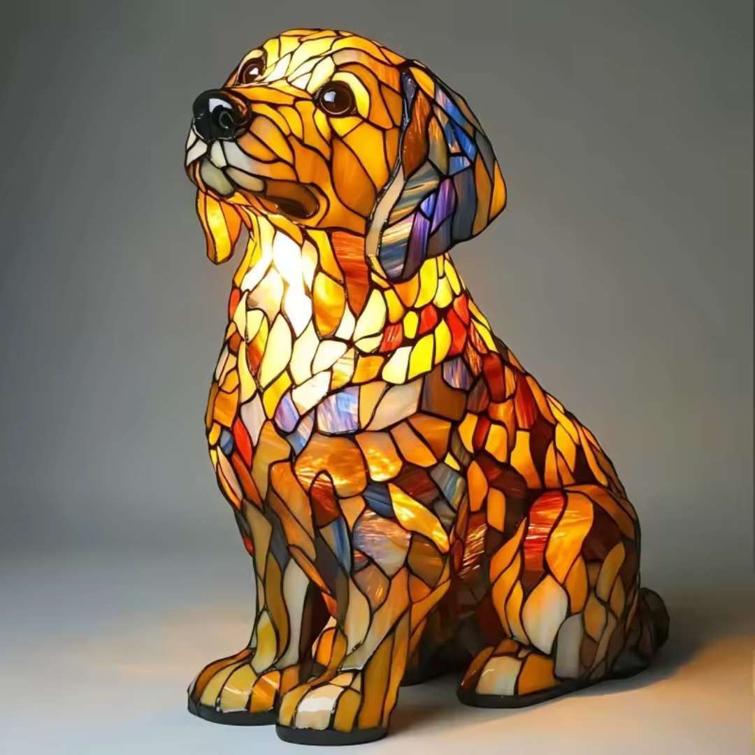 Decoratieve Hondenlamp met Uniek Motief - Sfeerverlichting voor Hondliefhebbers