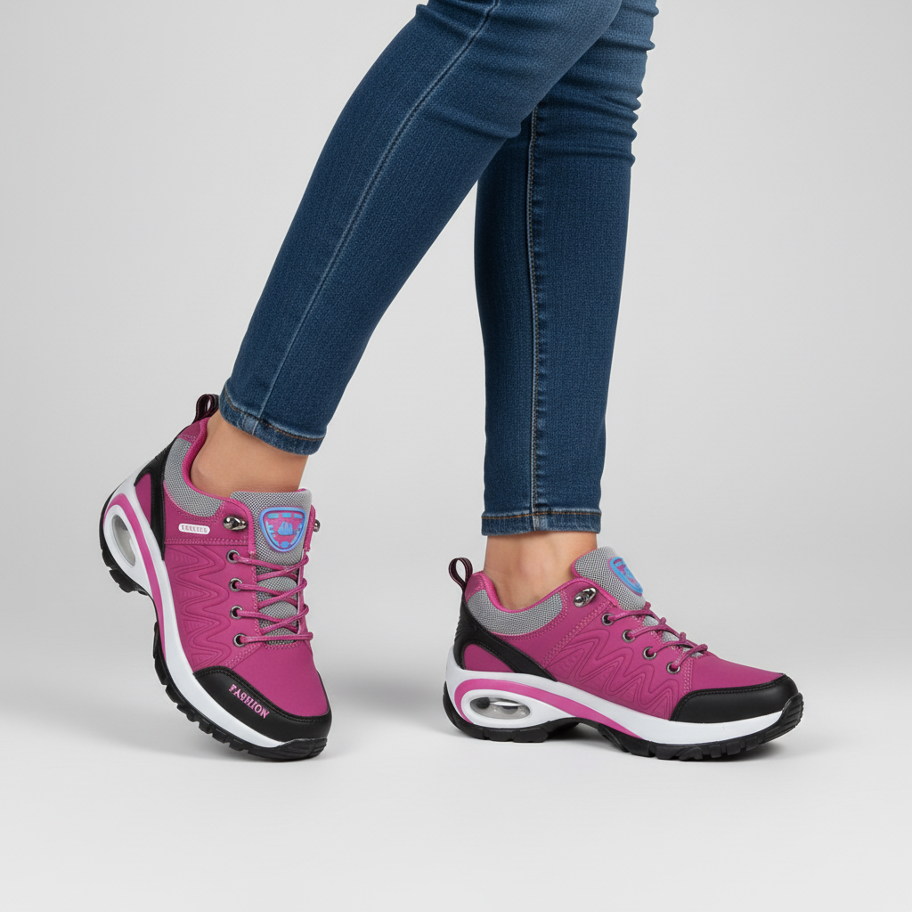 Orthopedische Wandelschoenen Dames Ergonomisch Steunzool Antislip Textiel Ademend Comfort Dagelijks Casual