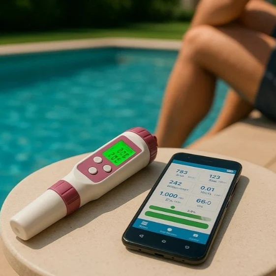Digitale Watertester 7-in-1 Zwembad Spa Waterkwaliteit pH ORP TDS EC Meting App Controle Meetinstrument