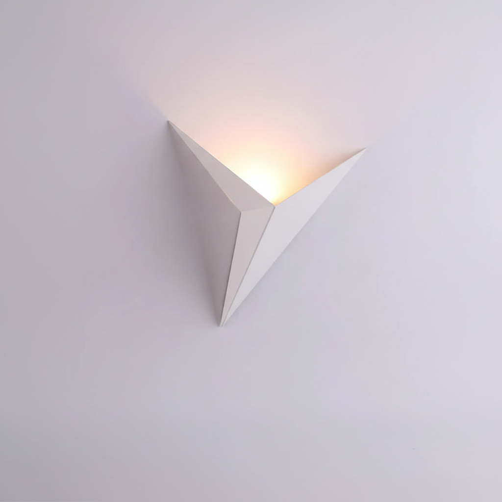 Wandlamp Driehoek LED IJzer Zwart Wit Goud Warm Koud Wit Woonkamer Slaapkamer Minimalistisch Wandlicht Scandinavisch