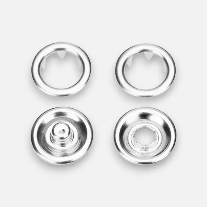 Drukknopentang Set met Opbergbox Zilver of Meerkleurig Compleet Gereedschap voor Textielreparatie Hobbynaaiprojecten Kledingaccessoires en DIY Creatieve Werkzaamheden Eenvoudig in Gebruik