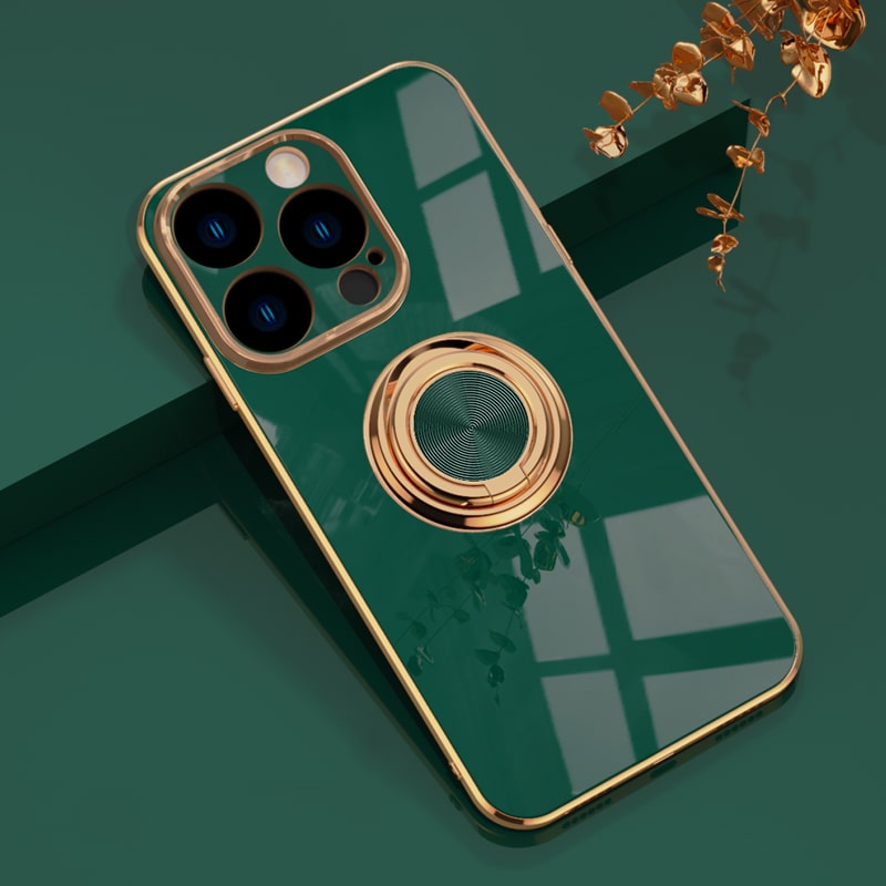 Telefoonhoesje met Ringhouder & Magnetische Steun voor Veilig Autogebruik iPhone 14 15 16 17 Pro Max