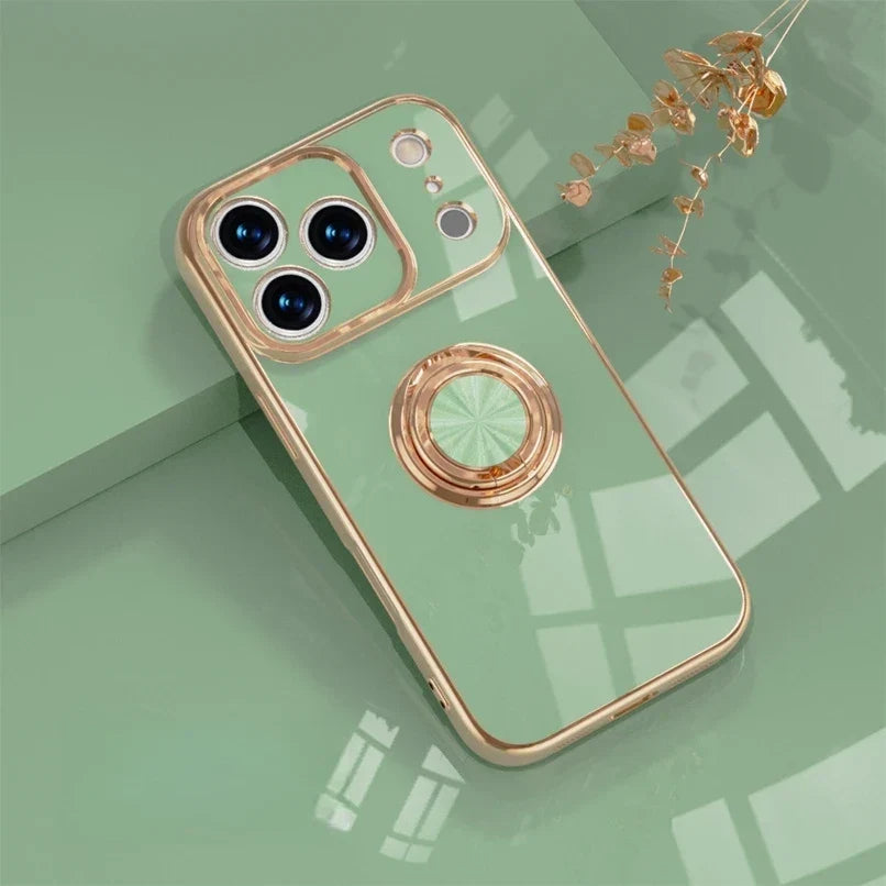 Telefoonhoesje met Ringhouder & Magnetische Steun voor Veilig Autogebruik iPhone 14 15 16 17 Pro Max